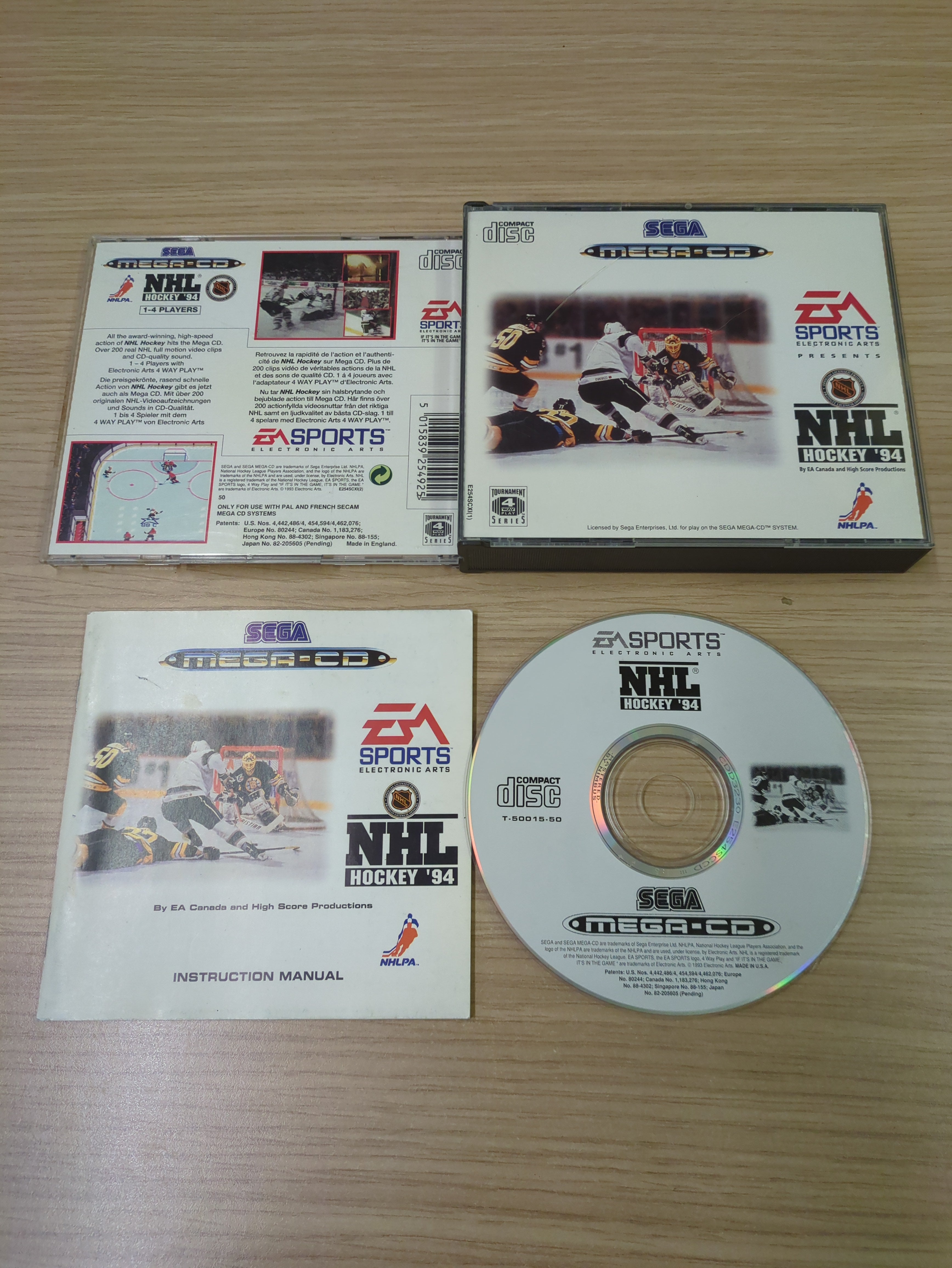 NHL Hockey 94 Sega Mega-CD game NHL Hockey 94 Sega Mega-CD game